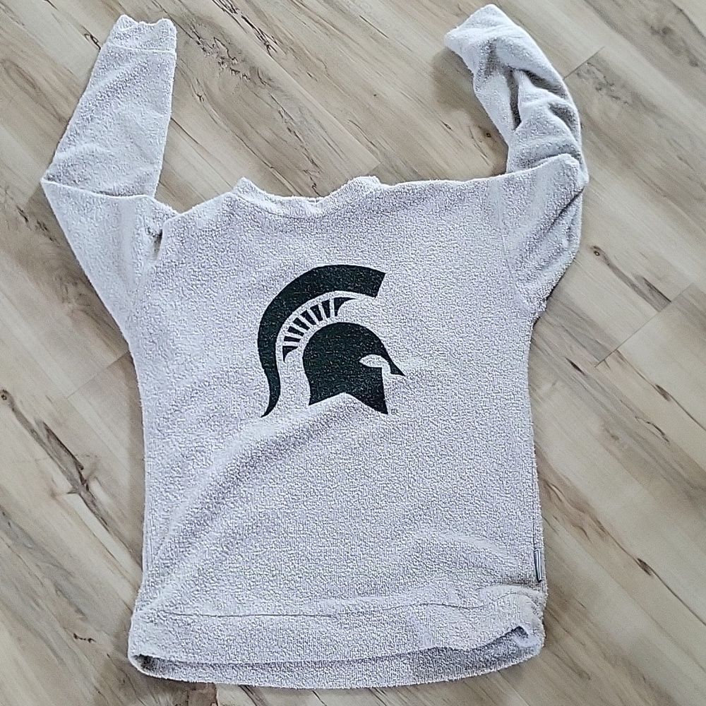 Woolly Threads Michigan State Spartans Pullover Sweater Sweatshirt S Unisex